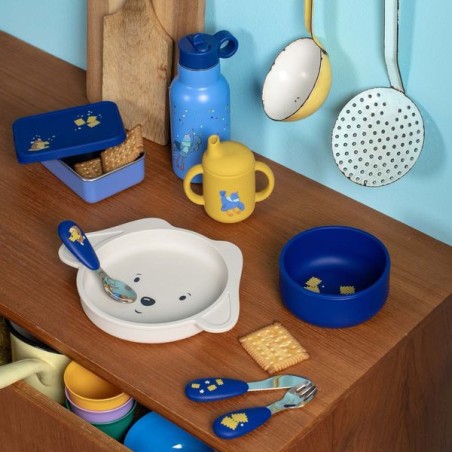 Set vaisselle silicone Puce & Pilou - Puce & Pilou - Moulin Roty