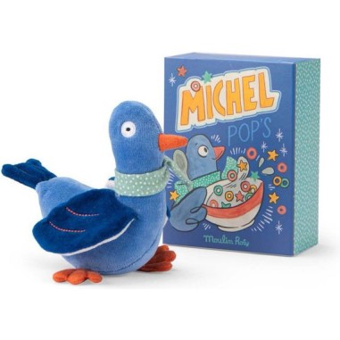 Poupée hochet pigeon Michel Puce & Pilou - Puce & Pilou - Moulin Roty