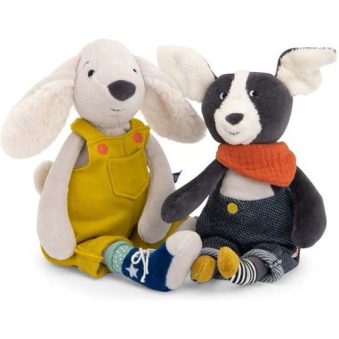 Poupée chien Puce bleu Puce & Pilou - Naissance - Puce & Pilou - Moulin Roty