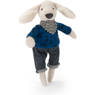 Poupée chien Pilou bleu Puce & Pilou - Naissance - Puce & Pilou - Moulin Roty