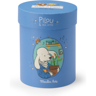 Poupée chien Pilou bleu Puce & Pilou - Naissance - Puce & Pilou - Moulin Roty