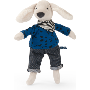 Poupée chien Pilou bleu Puce & Pilou - Naissance - Puce & Pilou - Moulin Roty
