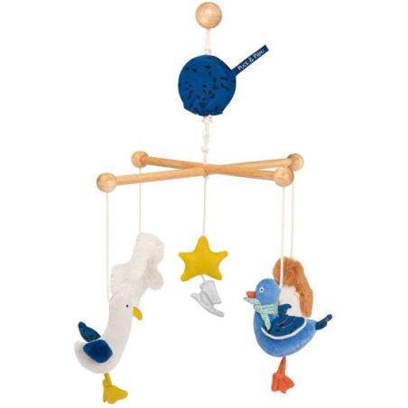 Mobile musical croisillon Puce & Pilou - Puce & Pilou - Moulin Roty