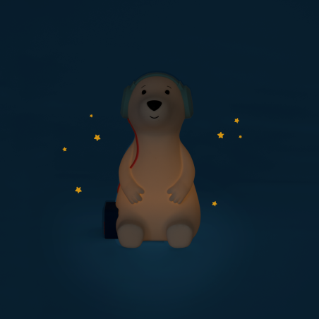 Lampe veilleuse chien Puce & Pilou - Puce & Pilou - Moulin Roty