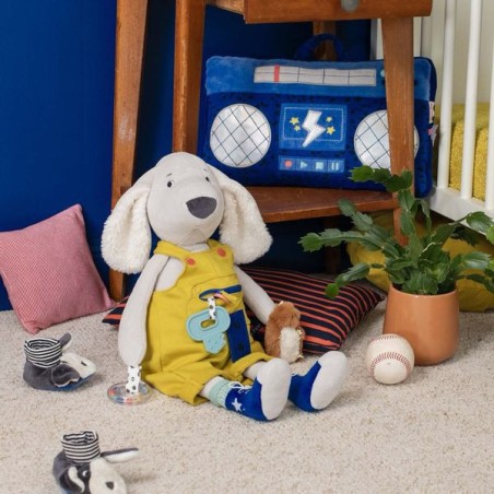 Chaussons chien Puce bleu Puce & Pilou - Puce & Pilou - Moulin Roty