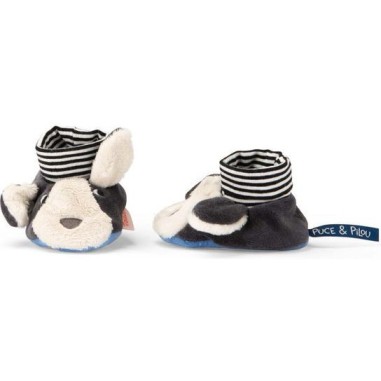 Chaussons chien Puce bleu Puce & Pilou - Puce & Pilou - Moulin Roty