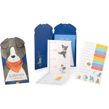 Toise carnet Puce & Pilou - Cadeau de naissance - Puce & Pilou - Moulin Roty