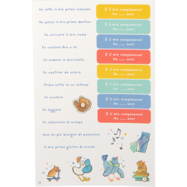 Toise carnet Puce & Pilou - Cadeau de naissance - Puce & Pilou - Moulin Roty