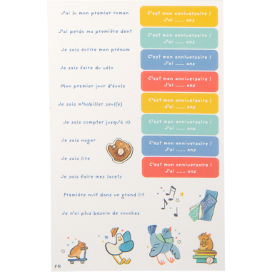 Toise carnet Puce & Pilou - Cadeau de naissance - Puce & Pilou - Moulin Roty