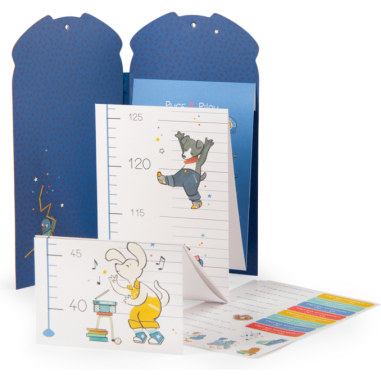 Toise carnet Puce & Pilou - Cadeau de naissance - Puce & Pilou - Moulin Roty