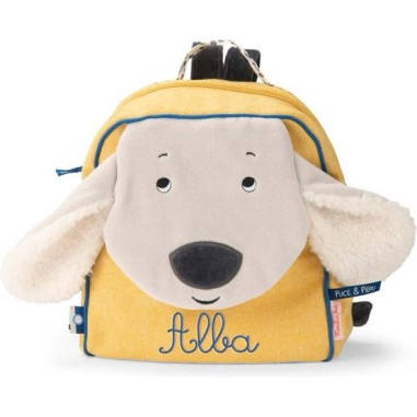 Sac à dos Pilou jaune Puce & Pilou - Puce & Pilou - Moulin Roty