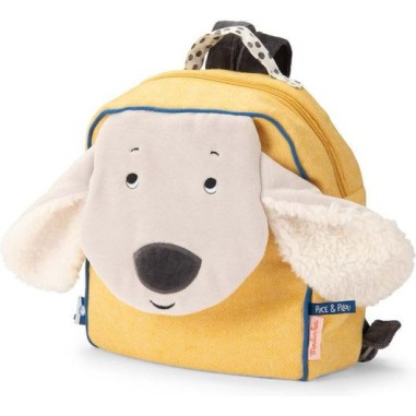 Sac à dos Pilou jaune Puce & Pilou - Puce & Pilou - Moulin Roty