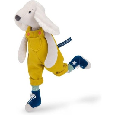Poupée chien Pilou jaune Puce & Pilou - Puce & Pilou - Moulin Roty