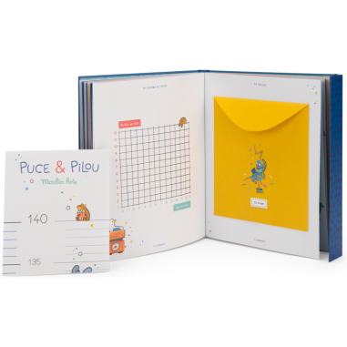 Livre de naissance Puce & Pilou - Puce & Pilou - Moulin Roty