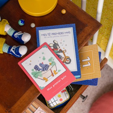 Cartes Mes 12 premiers mois Puce & Pilou - Puce & Pilou - Moulin Roty