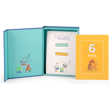 Cartes Mes 12 premiers mois Puce & Pilou - Puce & Pilou - Moulin Roty