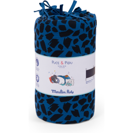 Tour de lit bleu Puce & Pilou - Puériculture - Puce & Pilou - Moulin Roty