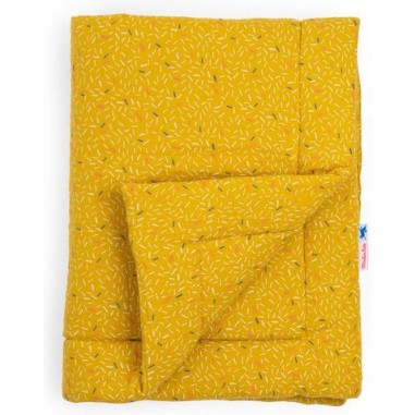 Plaid jaune Puce & Pilou - Puériculture - Puce & Pilou - Moulin Roty