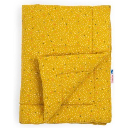Plaid jaune Puce & Pilou - Puériculture - Puce & Pilou - Moulin Roty