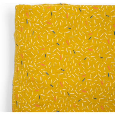 Drap housse jaune lit bébé - Puériculture - Puce & Pilou - Moulin Roty
