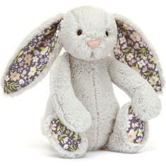 Jellycat Peluche Blossom Silver Bunny 'Bloom' 18cm