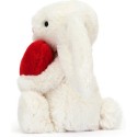 Petite peluche Lapin coeur rouge - Jellycat