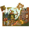 Puzzle silhouette Robin des bois 36 pièces - Djeco