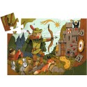 Puzzle silhouette Robin des bois 36 pièces - Djeco