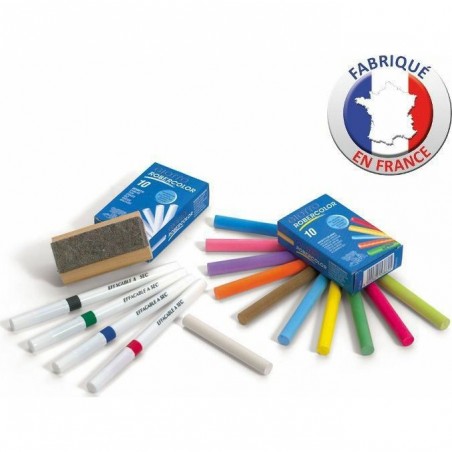 Lot Feutres et craies Coffret Spécial Tableau - Jeujura