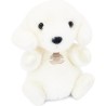 Peluche chien blanc assis 20 cm - Histoire D'ours