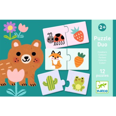 Puzzle duo Couleurs - Jouet éducatif - Djeco