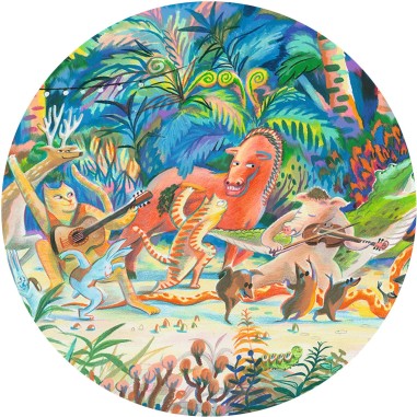 Puzzle Gallery Groupe de musique des bois 200 pièces - Djeco