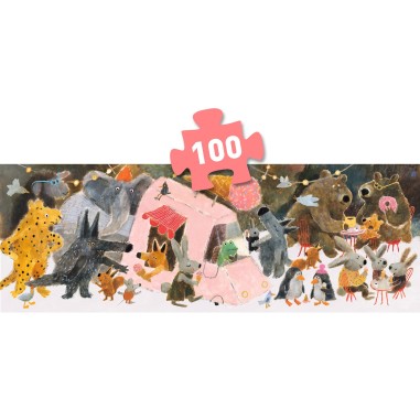 Puzzle Gallery Le Parc 100 pièces - Cadeau enfant - Djeco