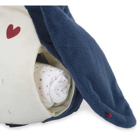 Ma peluche manchot bleu 50 cm & emmaillotage - Kaloo