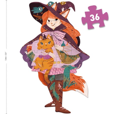 Puzzle géant Lily la sorcière - Puzzle Xxl - Djeco
