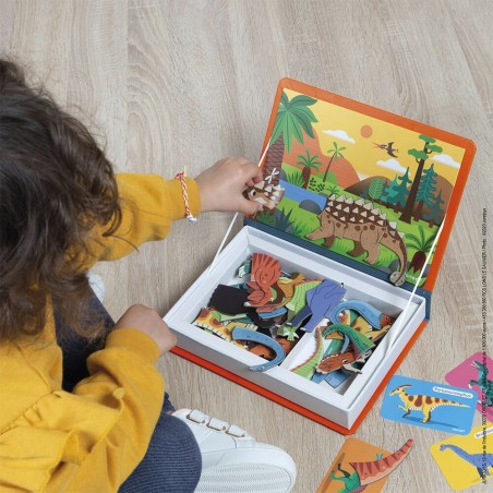 Magnéti'book Dinosaures - Livre magnétique - Janod