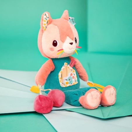 Peluche Jeanne chat multi-activités - Lilliputiens