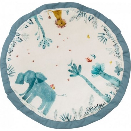 Tapis de jeu et sac de rangement Play and Go "Sous mon Baobab" - Moulin Roty