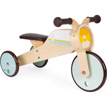 Tricycle évolutif 2 en 1 - Cheval à bascule - Draisienne - Janod