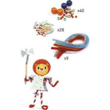 Cartes à lacer Djeco - "Mes Chevaliers"