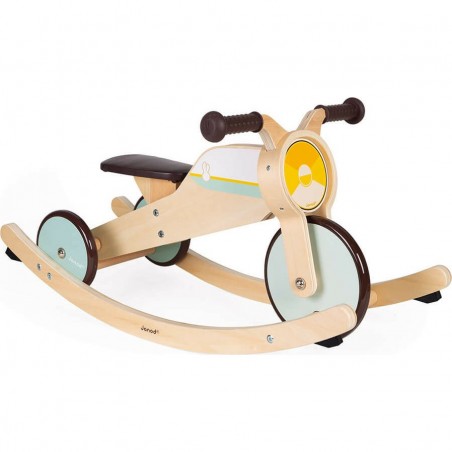 Tricycle évolutif 2 en 1 - Cheval à bascule - Draisienne - Janod