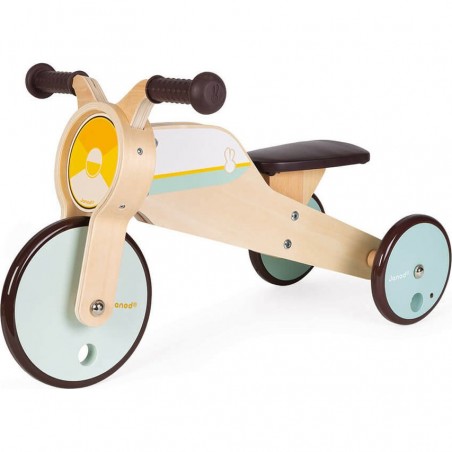 Tricycle évolutif 2 en 1 - Cheval à bascule - Draisienne - Janod