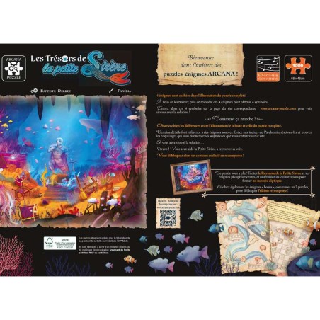 Arcana Puzzle 1000 pièces : Les Trésors de La Petite Sirène - Gigamic