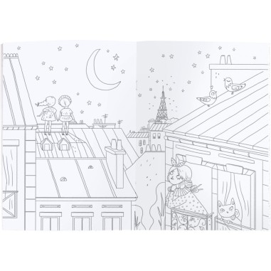 Cahier de coloriage - Moulin Roty - Les Parisiennes