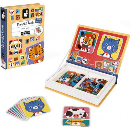 Puzzle magnétique Animaux - Mix & Match - Janod