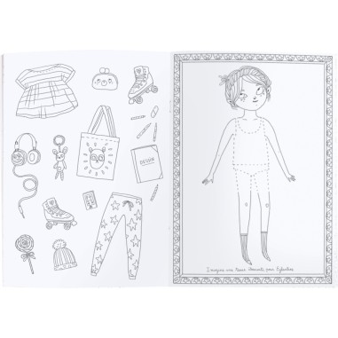 Cahier de coloriage - Moulin Roty - Les Parisiennes