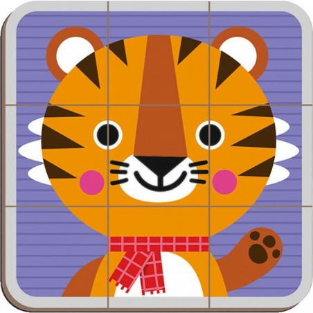 Puzzle magnétique Animaux - Mix & Match - Janod