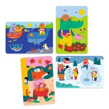 Coloriage magique 4 saisons - Djeco