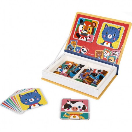Puzzle magnétique Animaux - Mix & Match - Janod