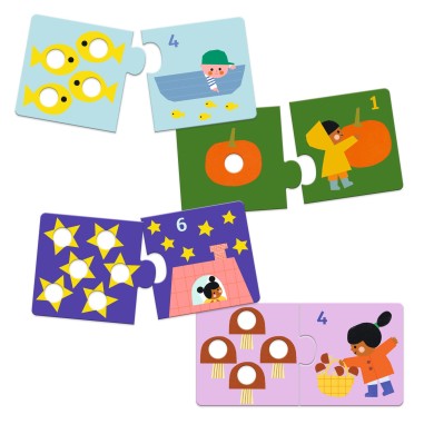 Puzzle duo Premiers Chiffres - Djeco